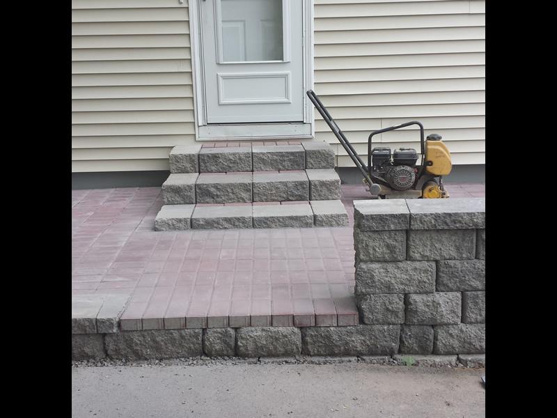  the finished stairs and patio will last for decades with a little maintenance.